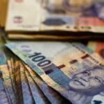 stacks of south african rand