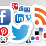 various social media icons